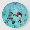 Buscar torre eiffel relojes de pared Azul