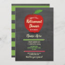 Buscar fiesta de retiro del profesor invitaciones Manzana