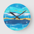 Buscar playa tropical relojes de pared Para ella