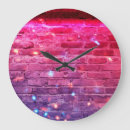 Buscar luces neón de relojes de pared Abstracto