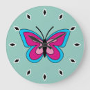 Buscar butterfly relojes de pared Blue