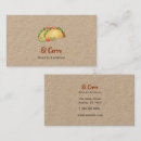 Buscar taco tarjetas de visita Camión de comida