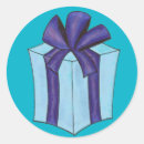 Buscar navidad presente pegatinas Azul