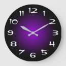 Buscar negro y violeta relojes de pared Degradado