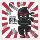 Buscar samurai cuadradas pegatinas Ninja