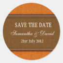 Buscar damasco marrón pegatinas Monograma