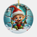 Buscar elefantes divertidos adornos Verde