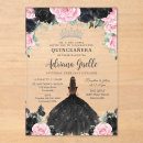 Buscar blanco y negro invitaciones quinceañera Para niños