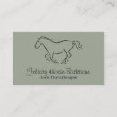 Buscar fisioterapeuta tarjetas de visita Quiropráctico equino