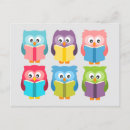 Buscar búhos coloridos postales Niños