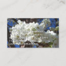 Buscar flores la primavera de tarjetas de visita Blanco