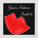 Buscar lápiz labial rojo invitaciones Chicas