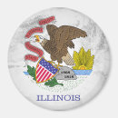 Buscar bandera de illinois imanes Símbolo