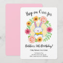 Buscar conejito adorable invitaciones Flores
