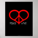 Buscar símbolo de paz posters Corazón