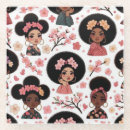 Buscar afro posavasos Chica