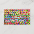 Buscar símbolo paz de tarjetas de visita Hippy