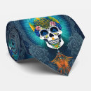 Buscar calaveras mexicanas corbatas Flores