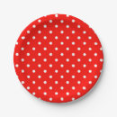 Buscar rojo y blanco platos Para todos