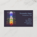 Buscar colores del chakra tarjetas de visita Yoga