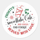 Buscar café caliente pegatinas Feliz navidad