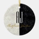 Buscar mármol blanco y negro adornos Navidades