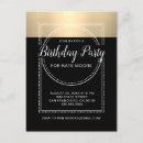 Buscar metálico invitaciones Fiesta