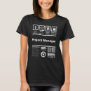 Buscar project manager camisetas Gerente