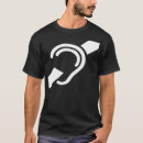 Buscar sordo camisetas Oído
