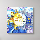 Buscar sol y luna lienzos Fotografía