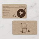 Buscar coffee tarjetas de visita Marrón