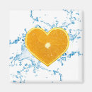 Buscar fruta naranja imanes Rebanar