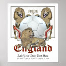 Buscar fútbol inglés posters Tres leones