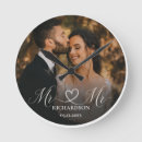 Buscar romántico relojes de pared Foto de boda