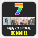 Buscar cumpleaños 7 pegatinas Para todos