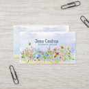 Buscar flores coloridas tarjetas de visita Femenino