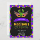 Buscar gras invitaciones De mardi gras