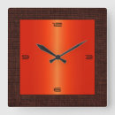 Buscar acero relojes de pared Brillante