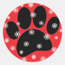 Buscar huella de perro pegatinas Trineo