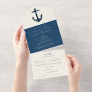 Buscar costero boda invitaciones Náutico