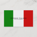 Buscar bandera italiana tarjetas de visita Italiano