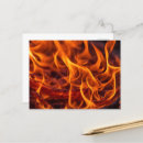 Buscar fuego y llamas postales Fogata