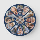 Buscar flores azules relojes de pared Para ellos