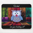 Buscar búho divertido alfombrillas de raton Para todos