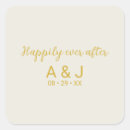 Buscar monogram cuadradas pegatinas Invitados