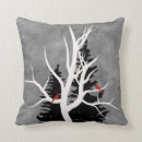 Buscar silueta del pájaro cojines Árbol