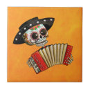 Buscar cráneo mexicano del azúcar azulejos Halloween