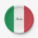 Buscar bandera italiana papel platos Italiano