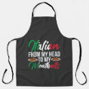 Buscar albóndiga delantales Italiano