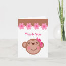 Buscar cara del mono tarjetas Adorable